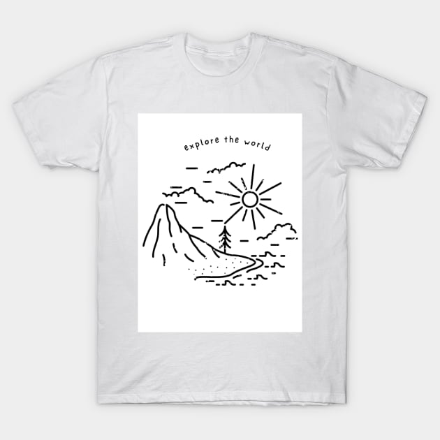 Explore the world T-Shirt by milicab